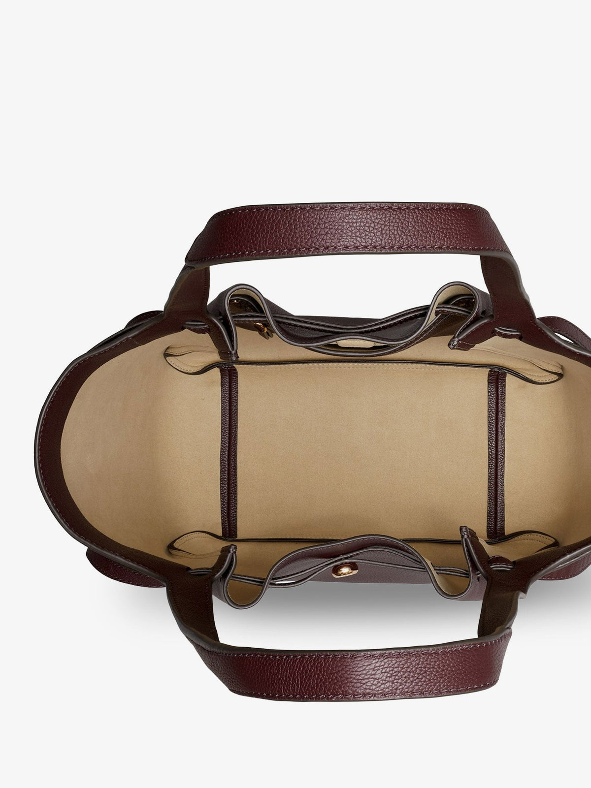 Tory Burch Romy Tote leather shoulder bag - Darkcarmine