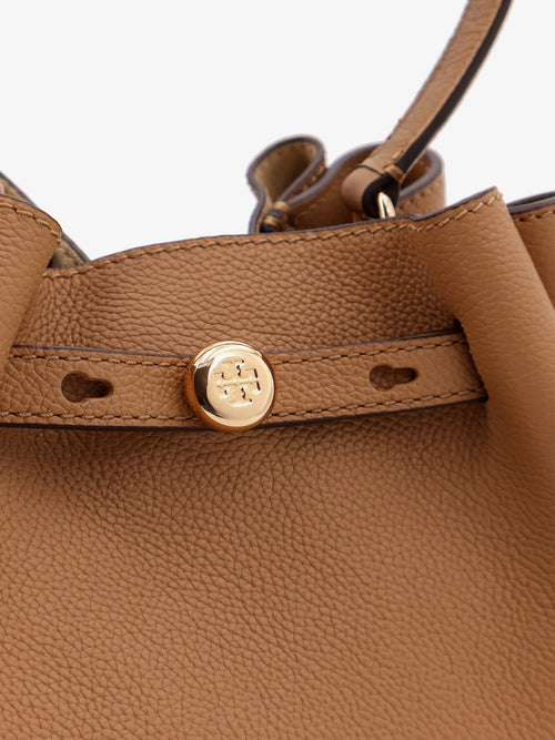 Tory Burch Romy leather bucket bag - Tiramisu