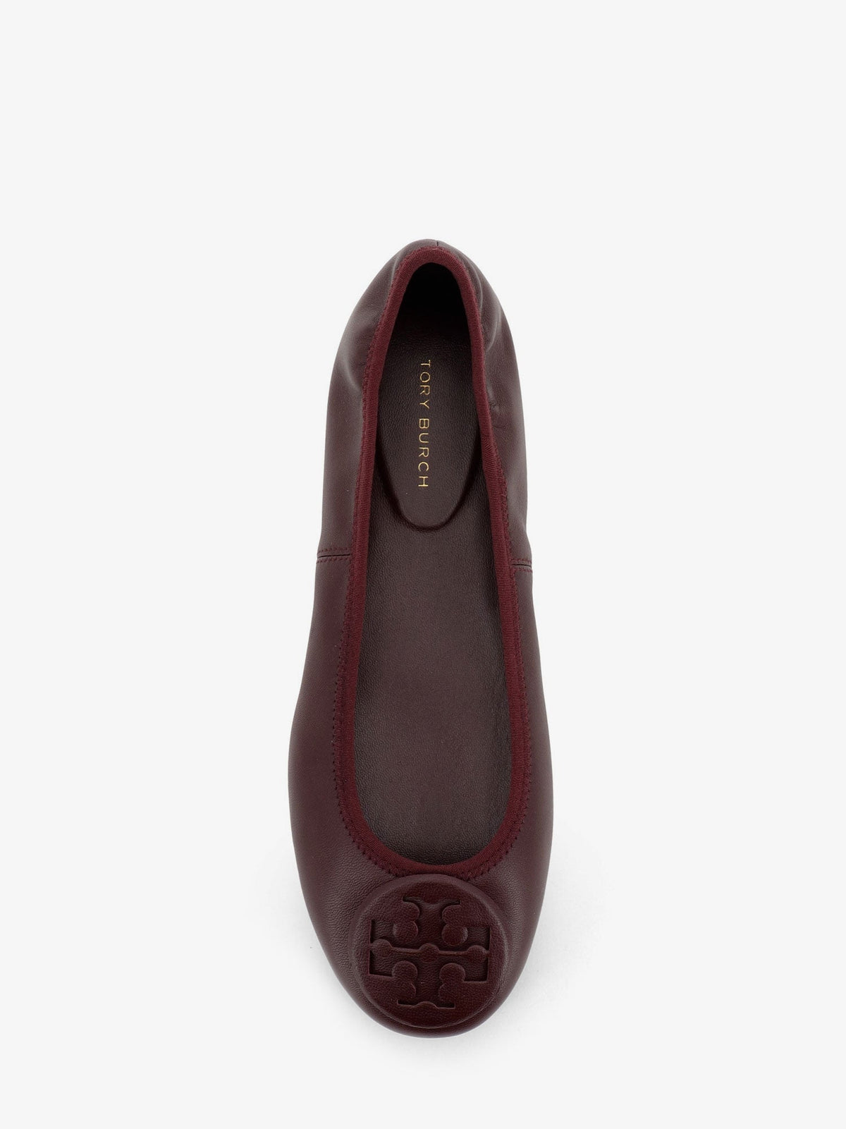 Tory Burch Reva Travel Ballet Ballerinas - Darkcarmine