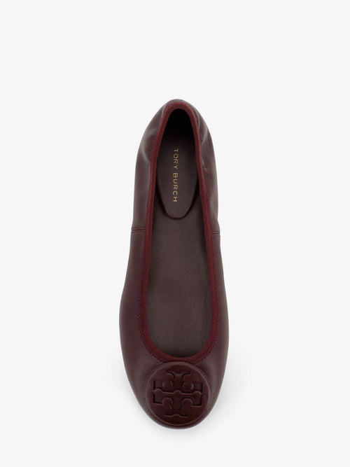 Tory Burch Reva Travel Ballet Ballerinas - Darkcarmine