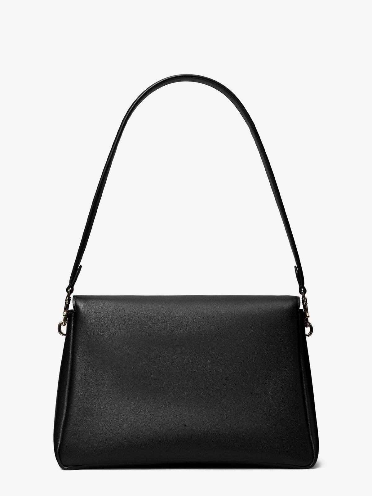 Tory Burch Charlie Leather Shoulder Bag - Black