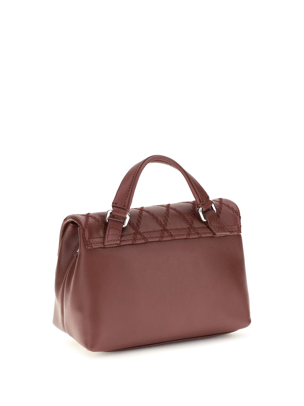 Zanellato Mini Postina Tramè leather Top Handle Bag - Red Palio Di Siena
