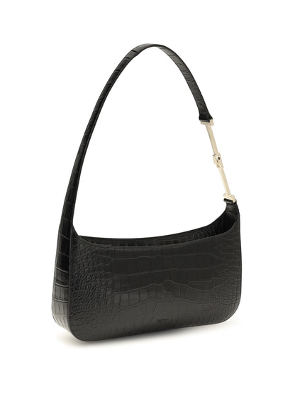 Tom Ford Small crocodile-print Shoulder Bag - Black