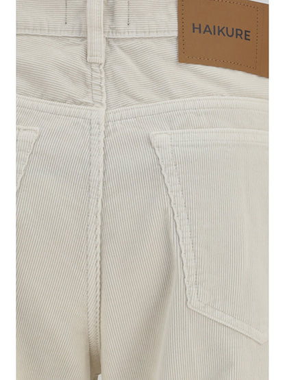 Haikure Clara Velvet Pier Jeans - Snow