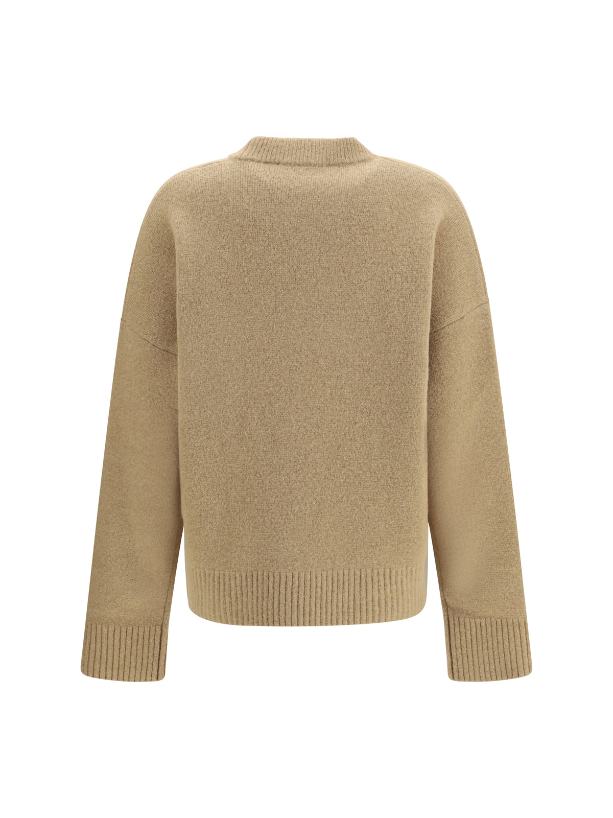 Ami Paris Ami De Coeur Sweater - Beige Mastic/Ecru