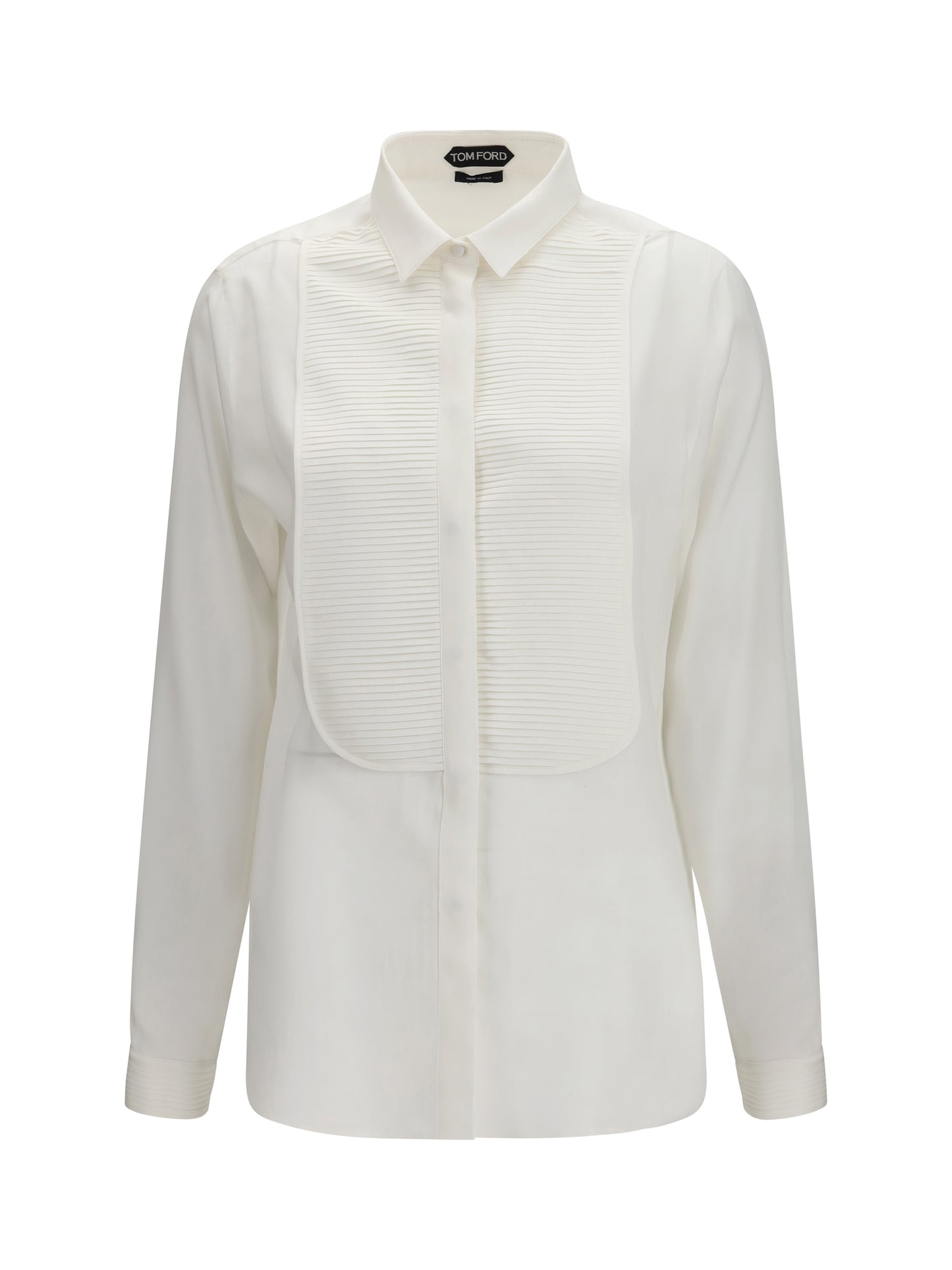 TOM FORD Tuxedo Shirt in silk with pleated bib