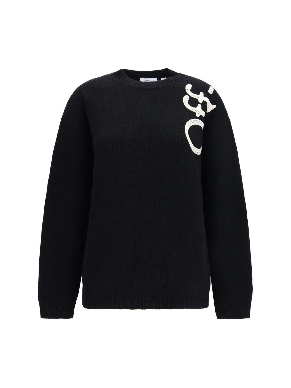 Off-White Vertical Bookish crewneck Sweater - Black Ivory