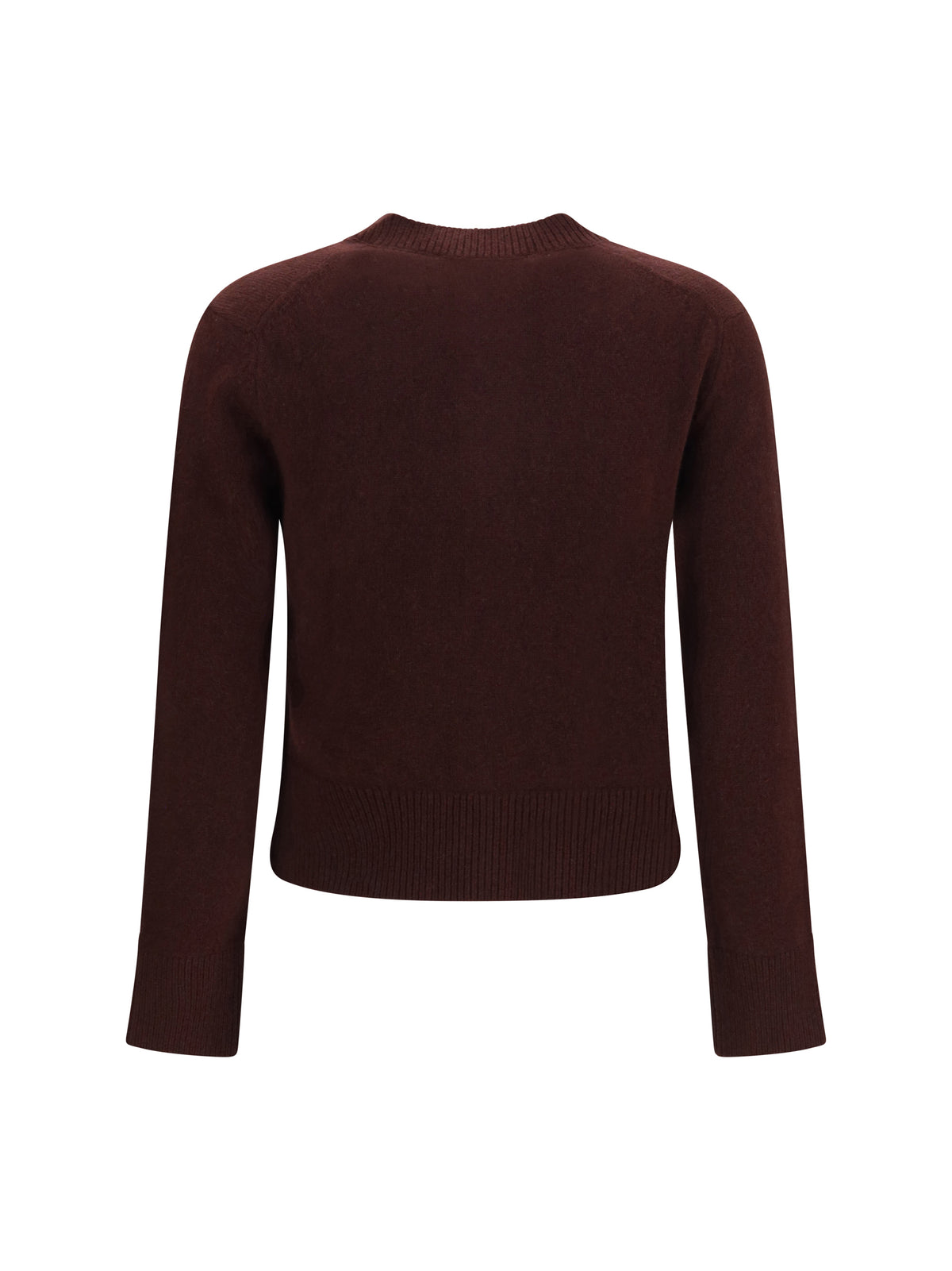 Maison Kitsuné Baby Fox fitted lambswool Cardigan - Dark Wood