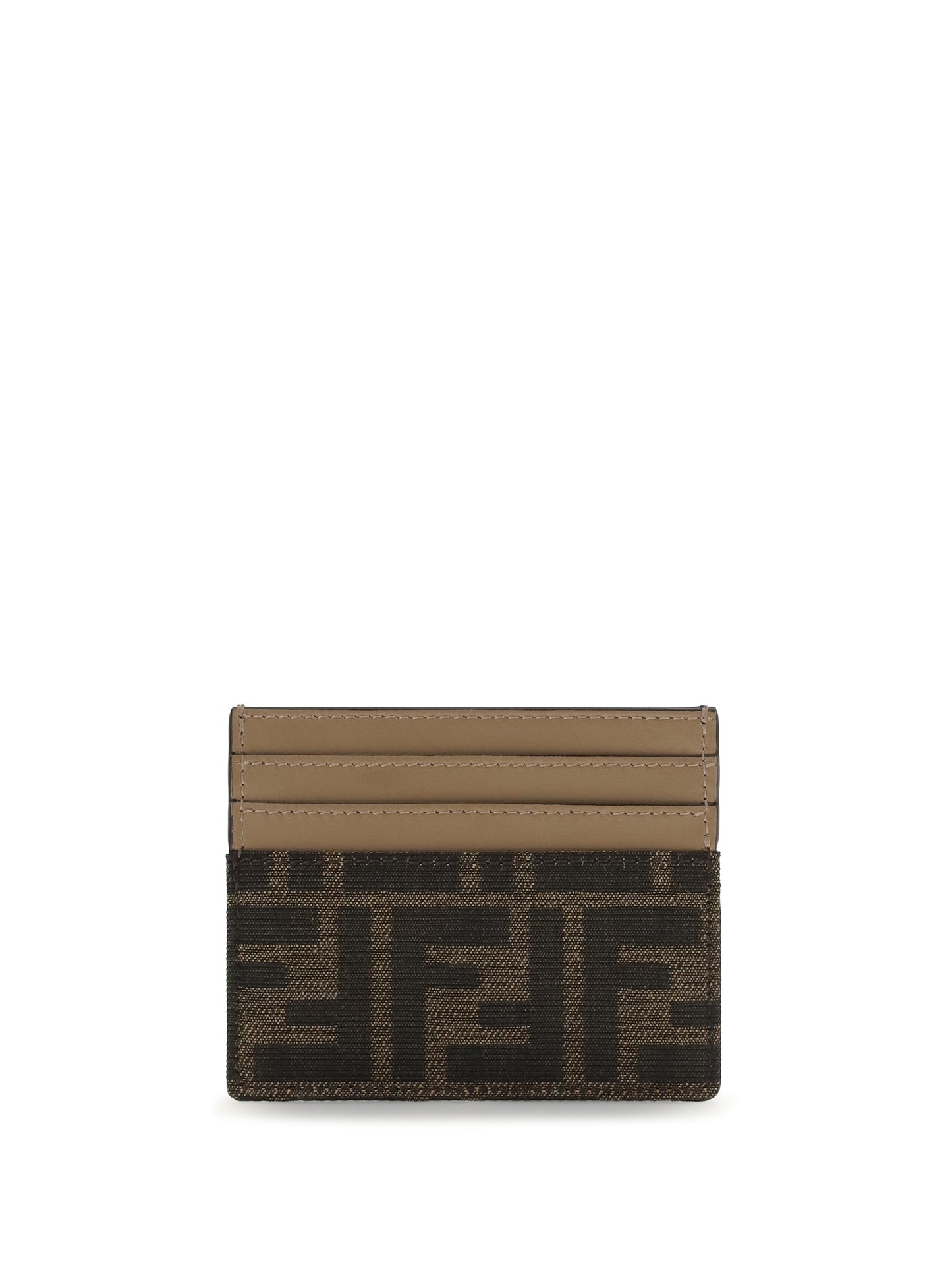 FENDI Card Holder with FF jacquard fabric