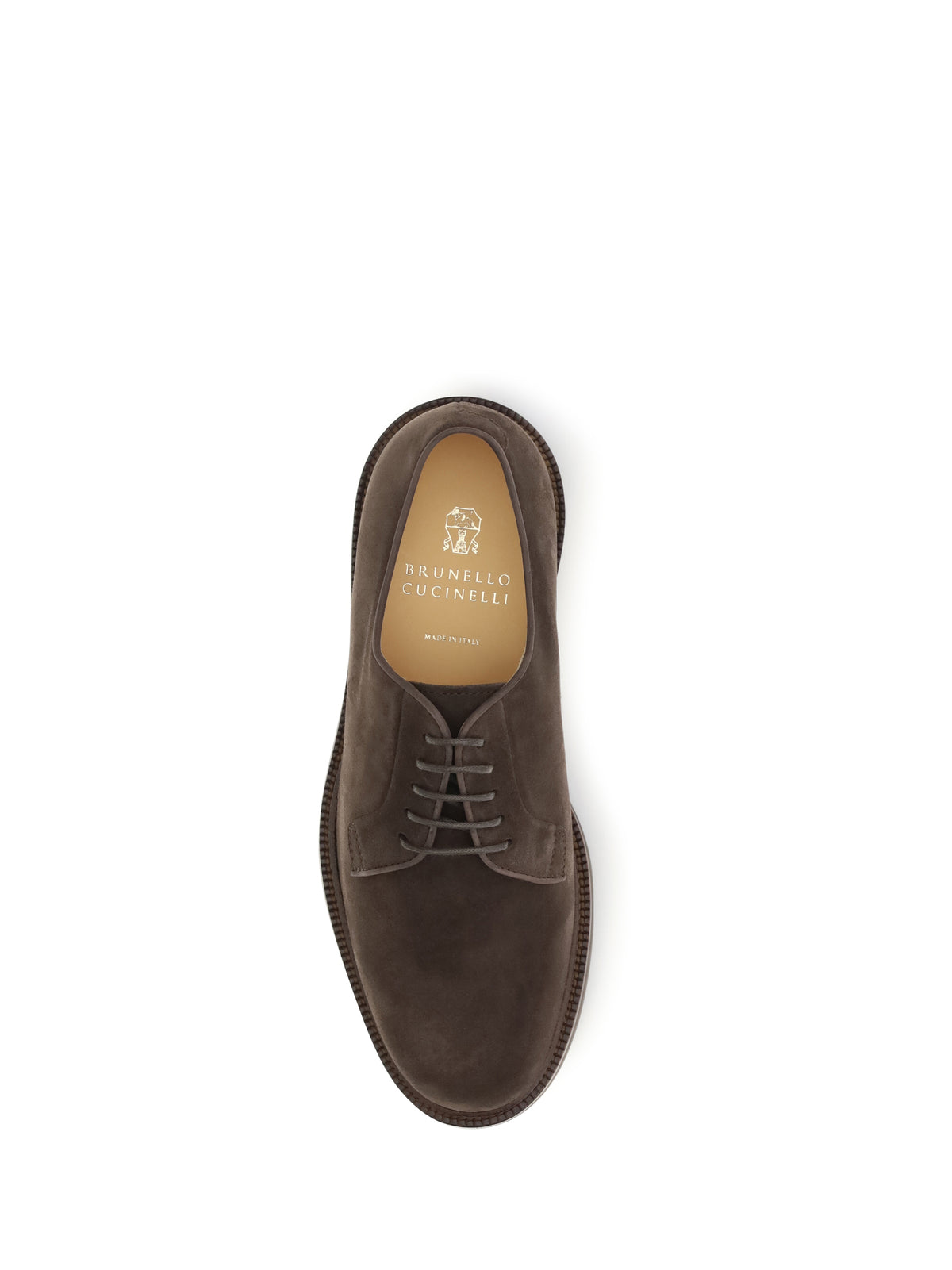 Brunello Cucinelli Suede Lace-Up Shoes - Moka