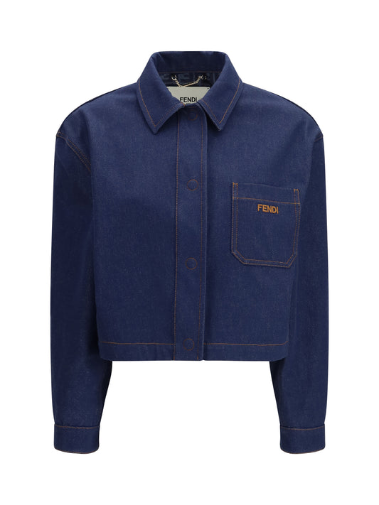 FENDI Cropped Denim Jacket