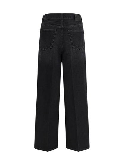 Toteme Wide-leg Jeans - Faded Black