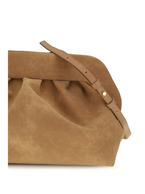 Themoirè Bios suede Handbag - Toast + Rocky Road