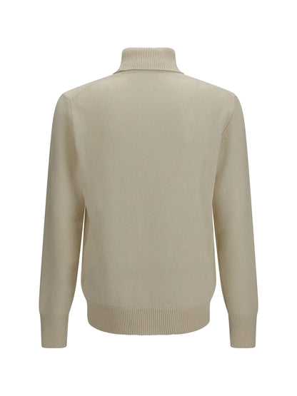 Aragona Cashmere Turtleneck Sweater - White