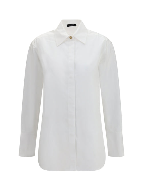 Balmain Cotton poplin Shirt - Blanc Optique
