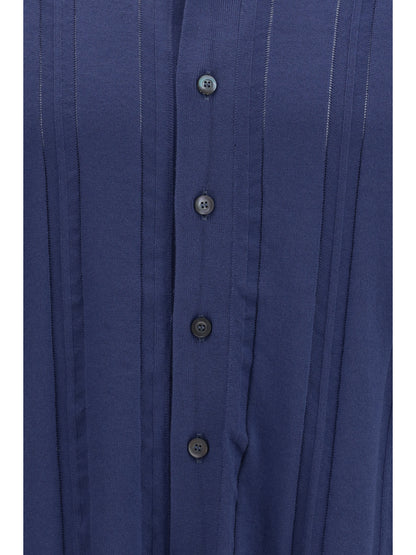 Piacenza Cashmere Cotton Polo - Blue Indaco