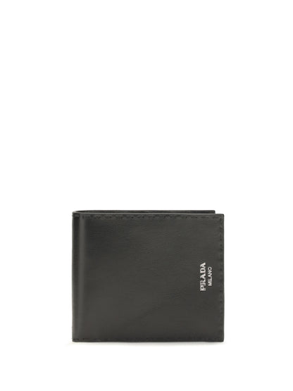 Prada Antiqued leather Wallet - Black