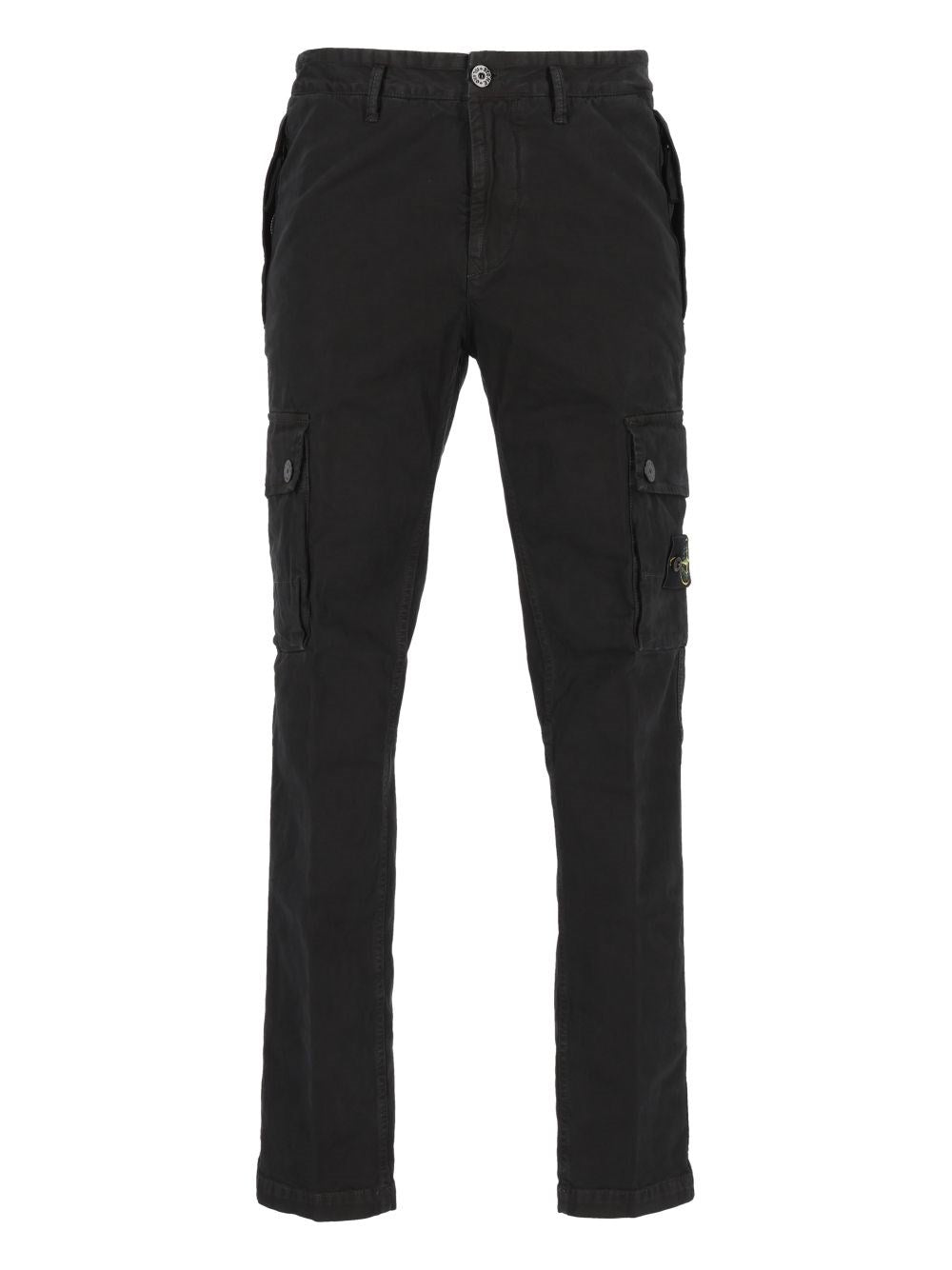 Stone Island Cargo Pants - Black