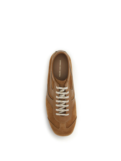 Dries Van Noten Suede Sneakers - Tan