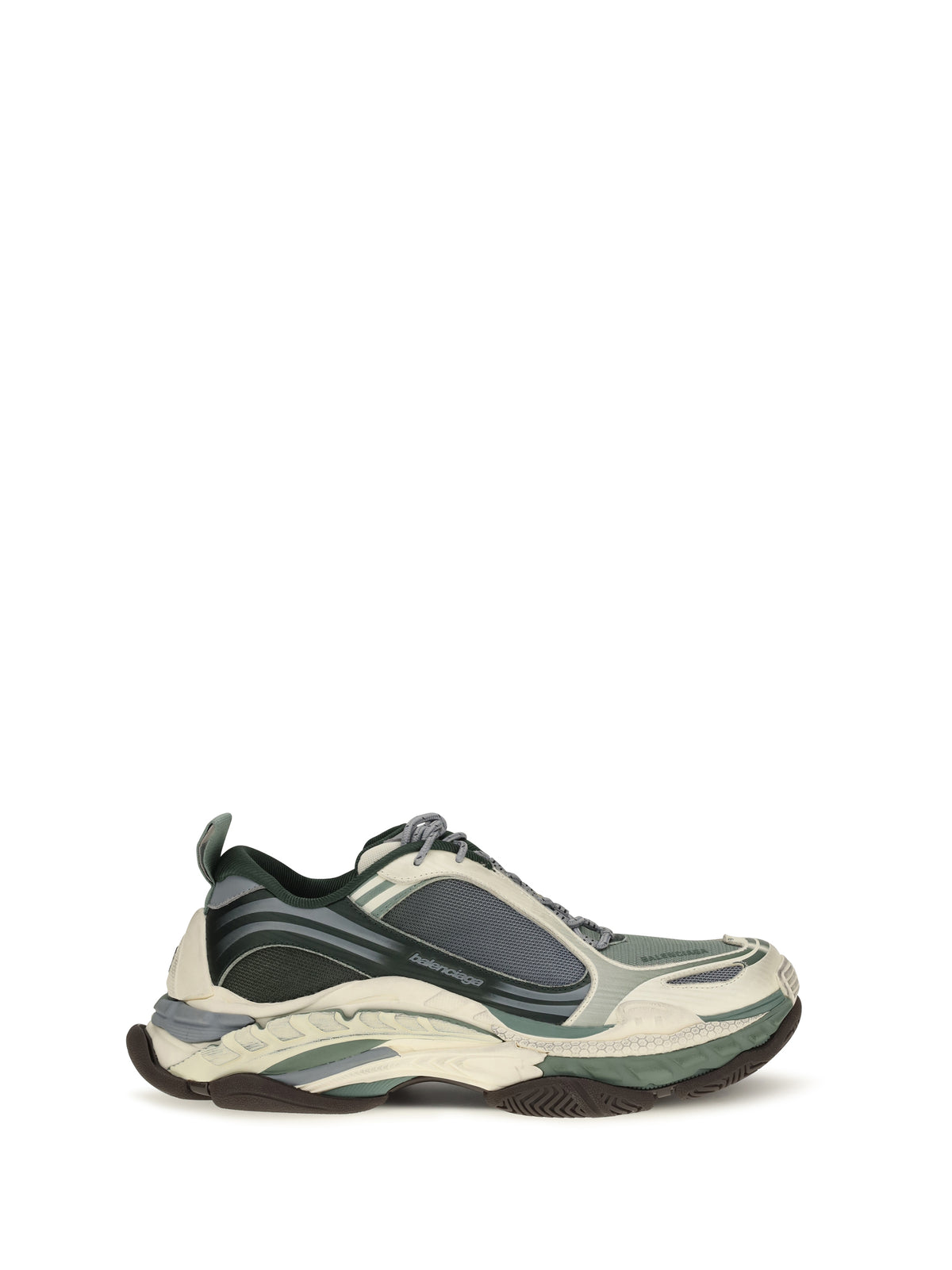 Balenciaga Triple S 2 Gradient Sneakers - Green Mix/Beige/Grey