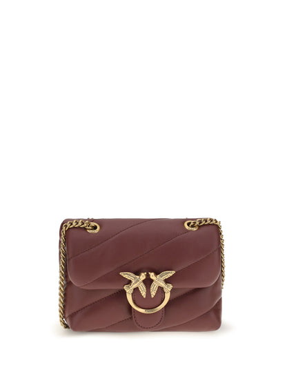 Pinko Love Baby Shoulder Bag - Ribes Intenso-Antique Gold