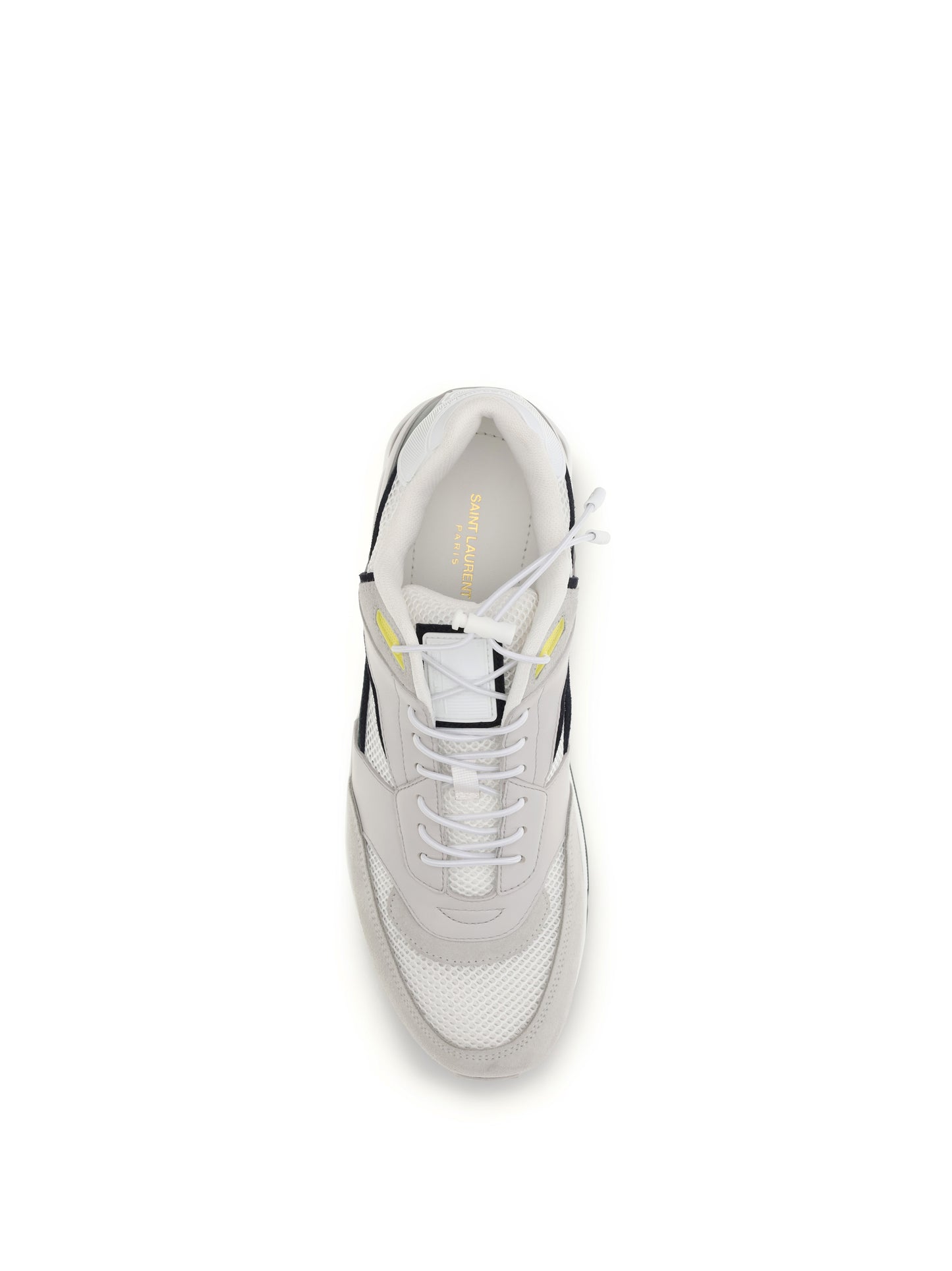 SAINT LAURENT Smooth leather and suede Bump Sneakers