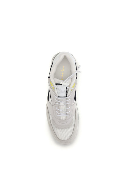SAINT LAURENT Smooth leather and suede Bump Sneakers
