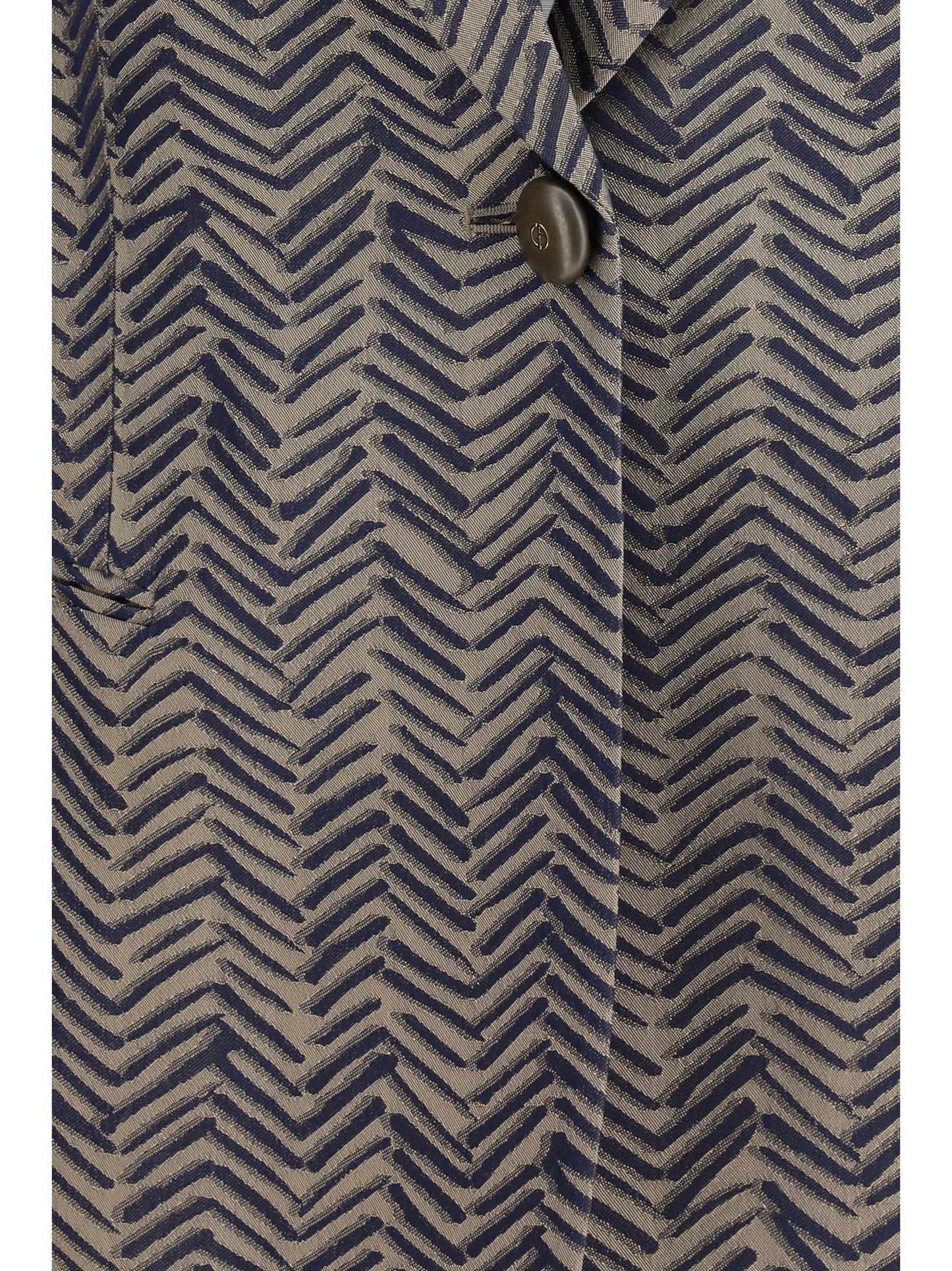 GIORGIO ARMANI Single-breasted Jacket cchevron jacquard viscose