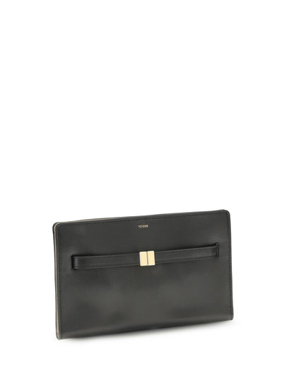 Toteme Belted leather crossbody Bag - Black