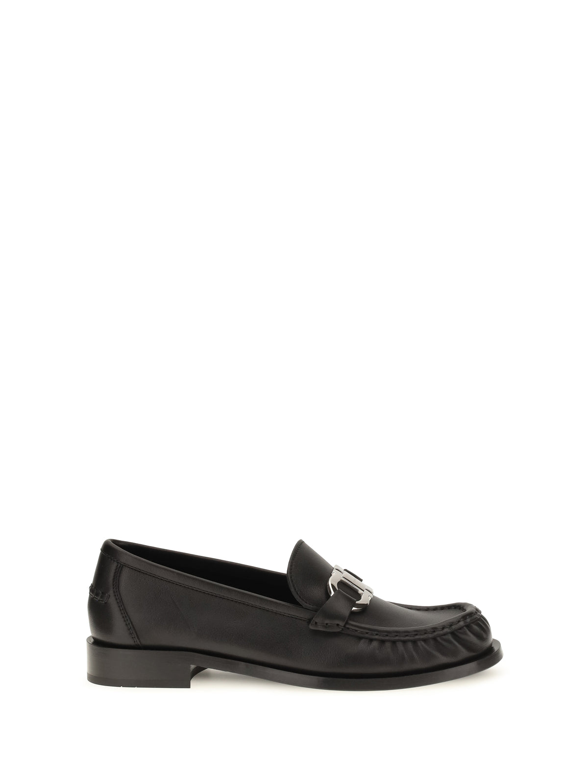 Ferragamo Leather Loafers - Black