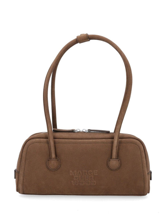 Margesherwood Soft Boston Ew Bag In Nubuck - Brown