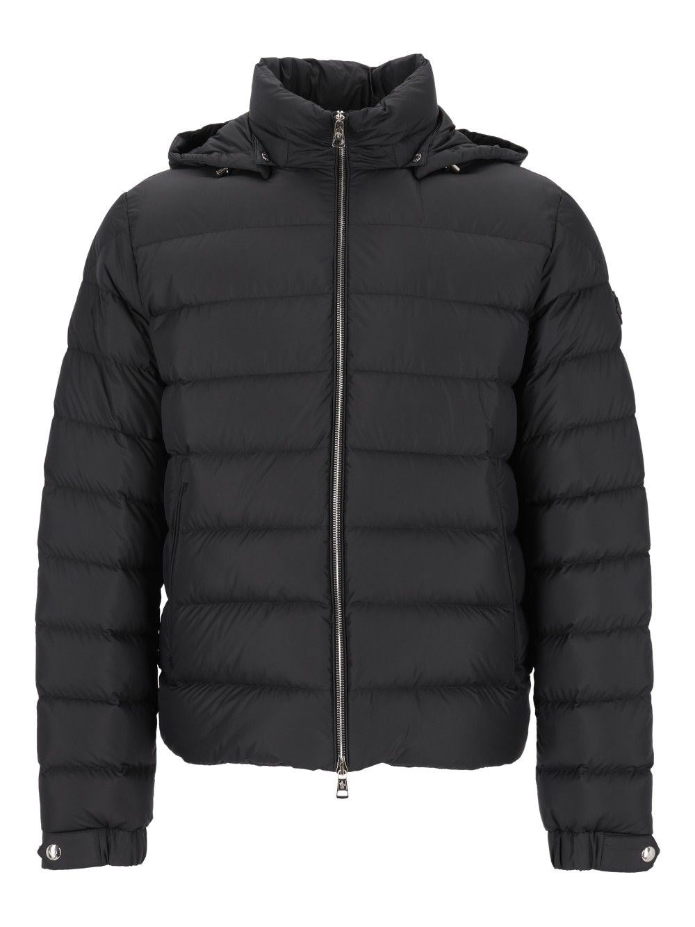 Moncler Arneb Short Down Jacket With Hood - Black