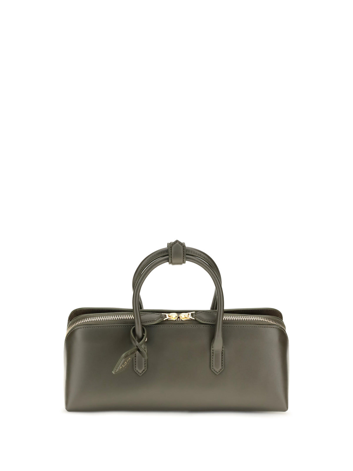 AlaïA Small Delta nubuck Handbag - Vert Camouflage