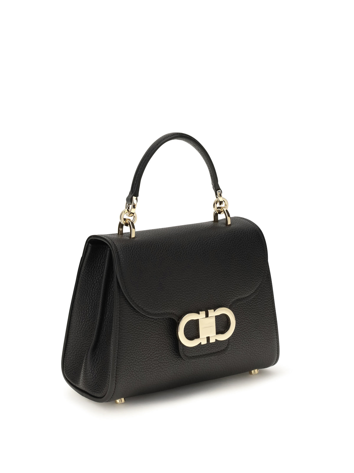 Ferragamo Gancini Mini Handbag - Black