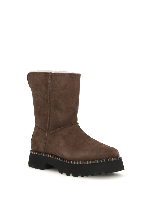 UGG Uptowner Short Suede Boots - Burnt Cedar