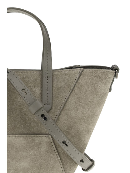 BRUNELLO CUCINELLI Suede Shoulder Bag