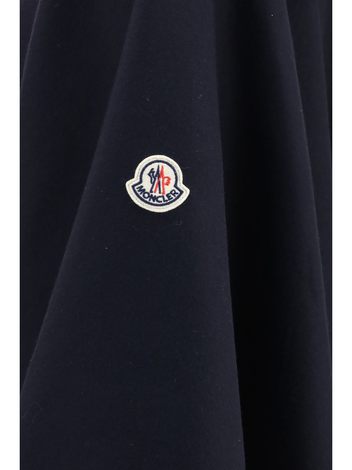 Moncler Padded wool blend Cape - Navy