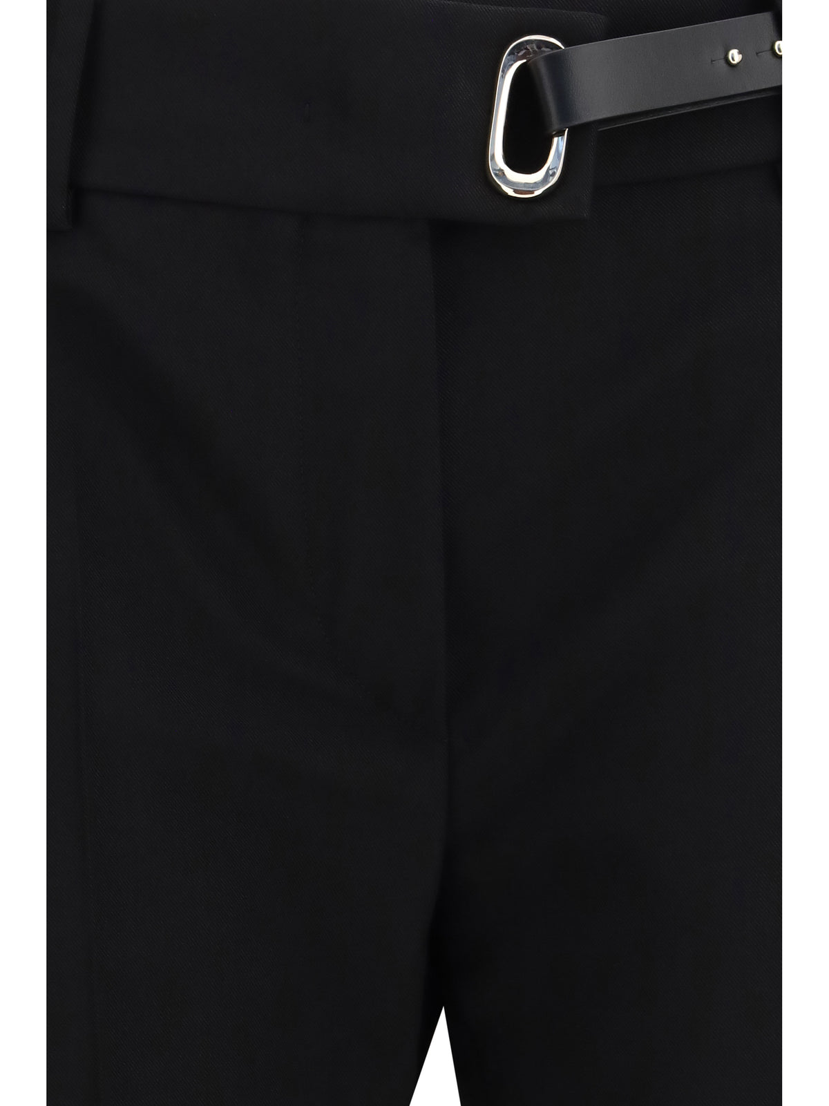 Max Mara Sportmax Rum cigarette pants with belt - Black
