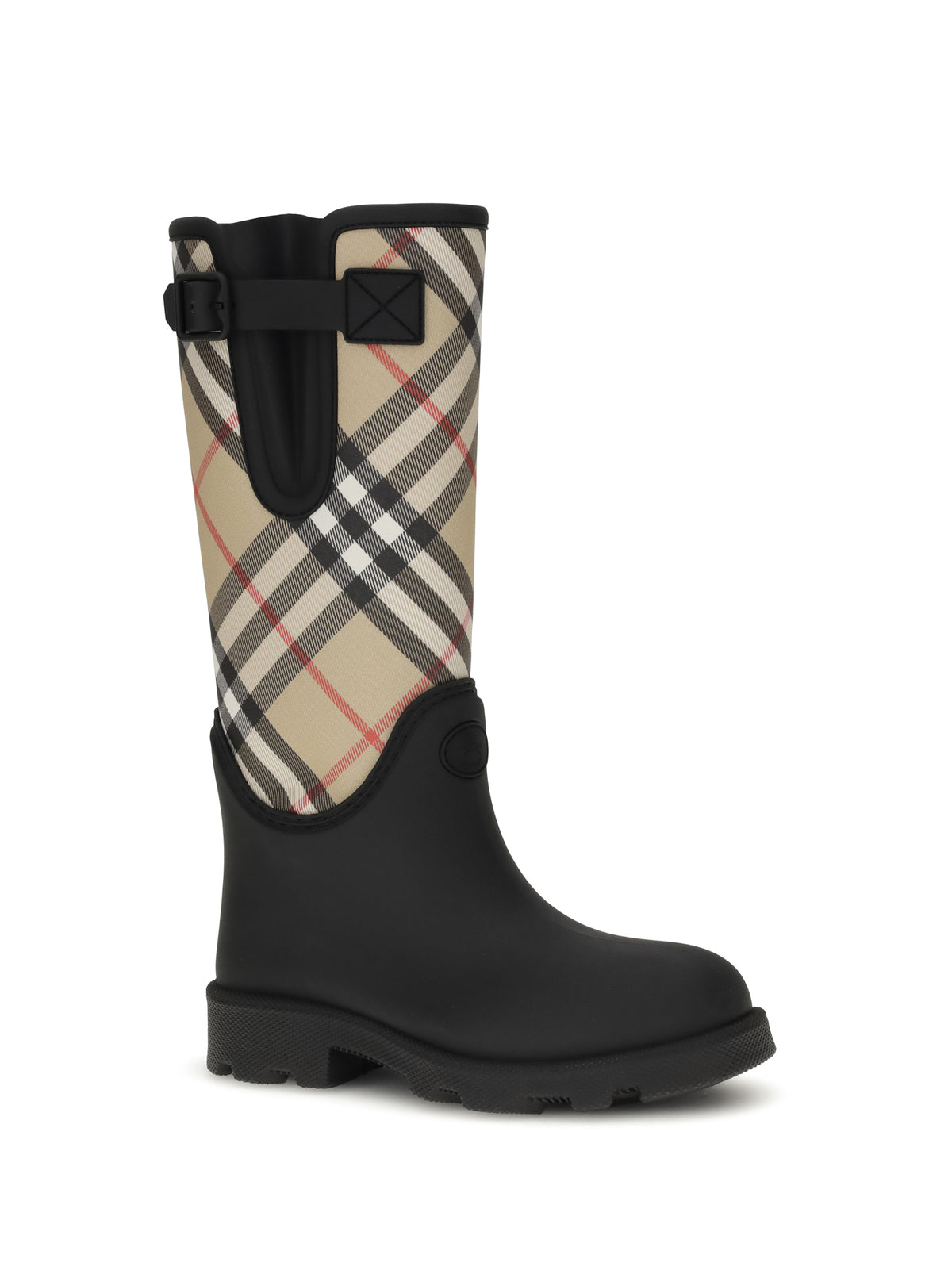 Burberry Marsh Stamp Rubber High Boots - Black