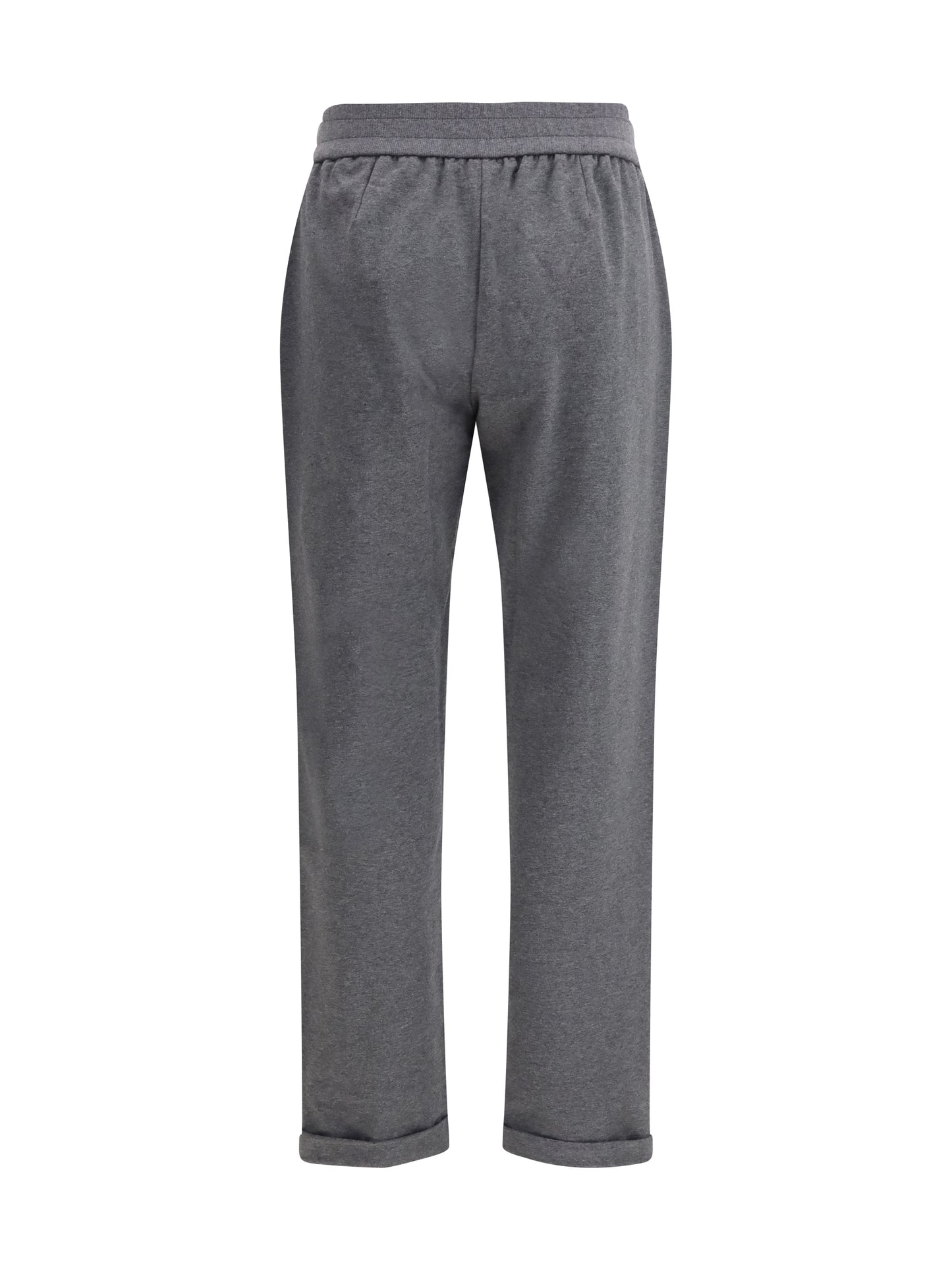 BRUNELLO CUCINELLI Track stretch-fleece Pants with monili detailing