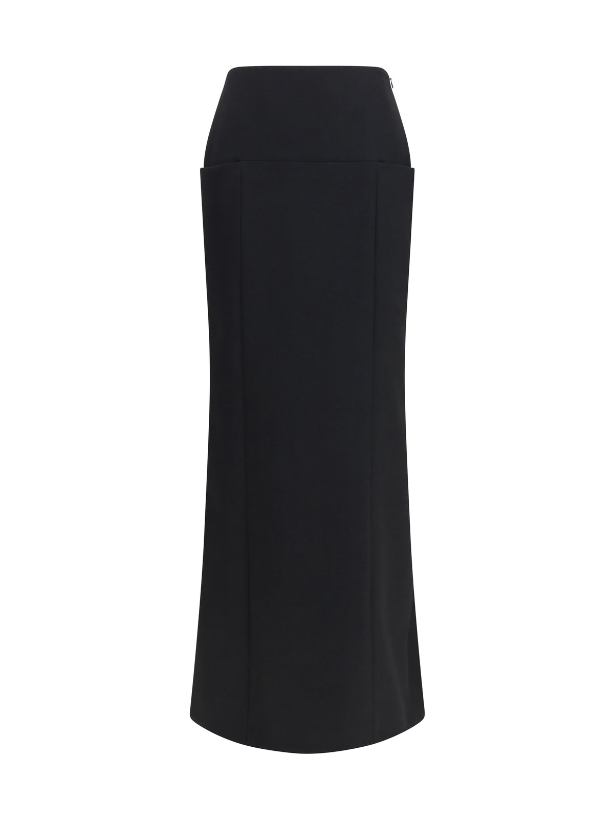 AlaïA Wool column Skirt - Noir