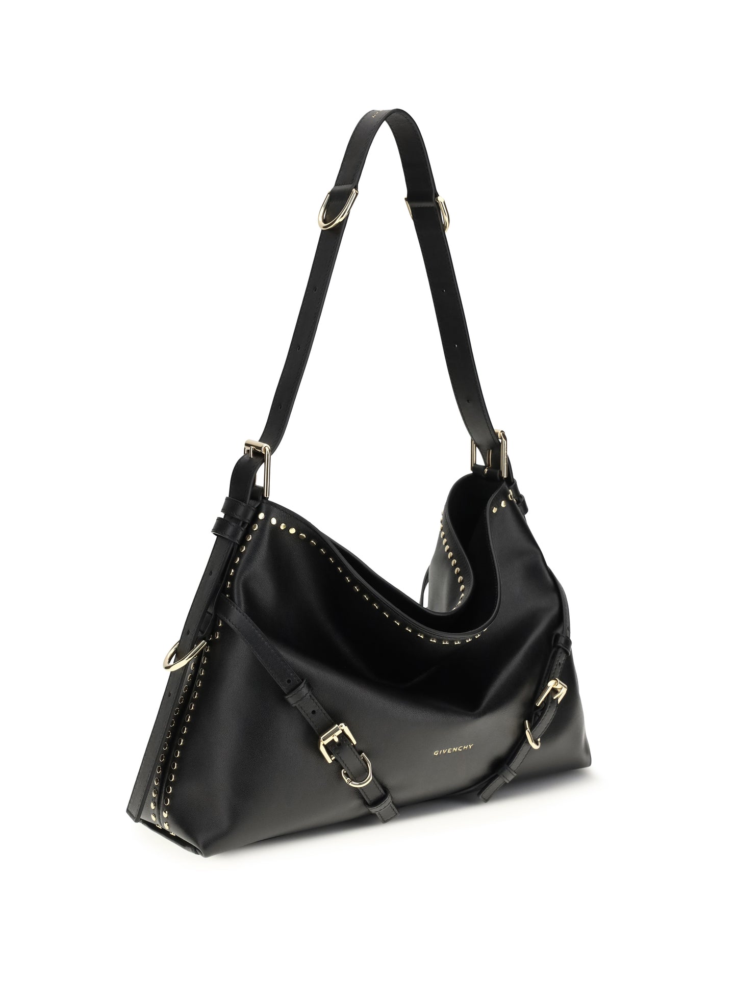GIVENCHY Large Voyou Shoulder Bag in shiny leather