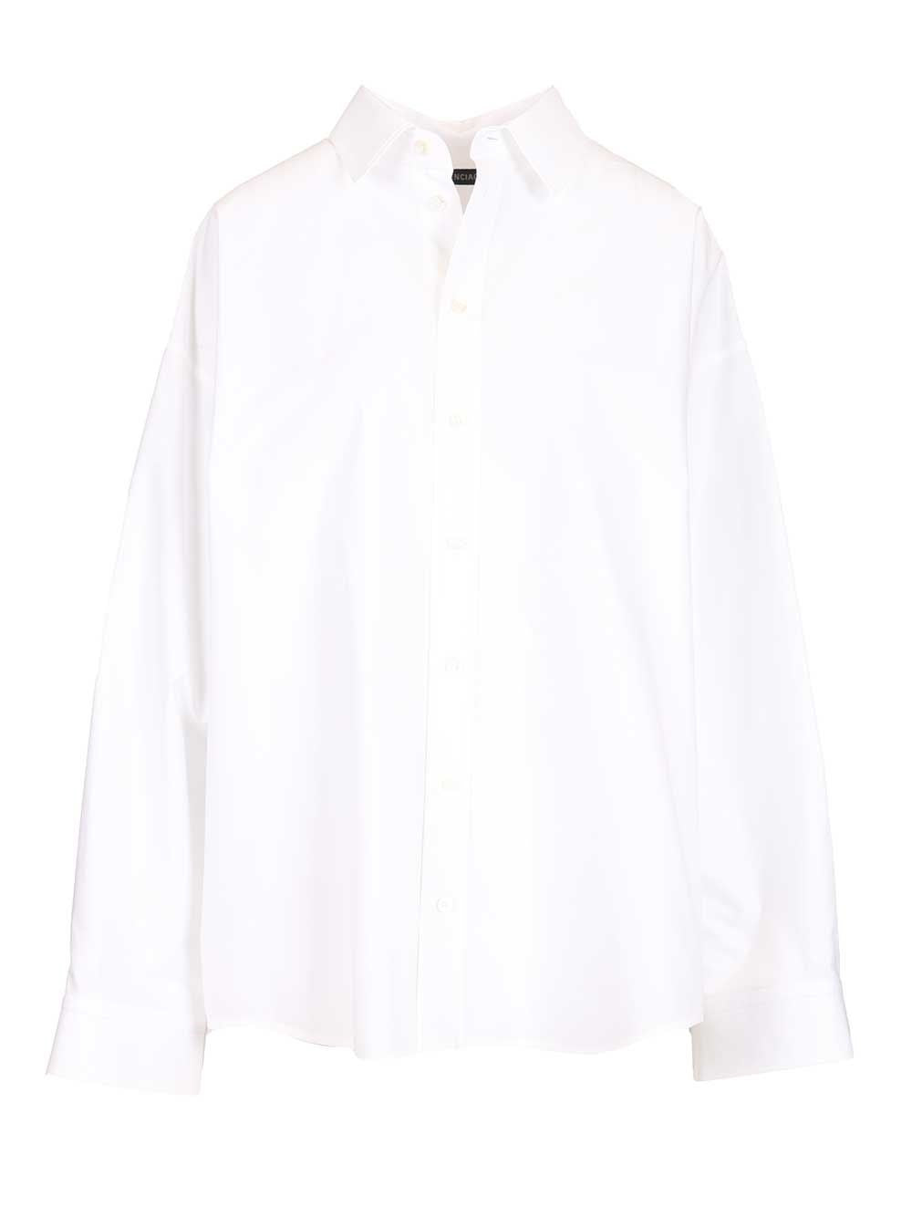 Balenciaga Long Sleeve Shirt - White