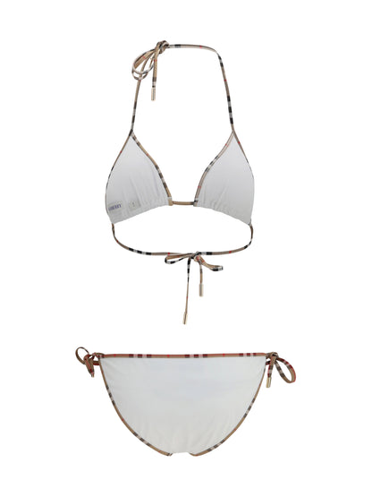 BURBERRY Check Detail Triangle Bikini