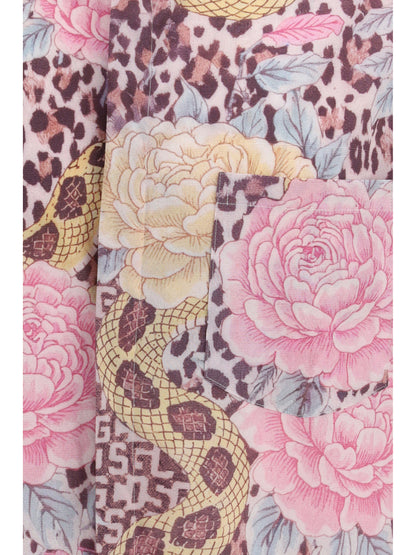 GCDS Animalier Shirt - Orchid Pink/Bone