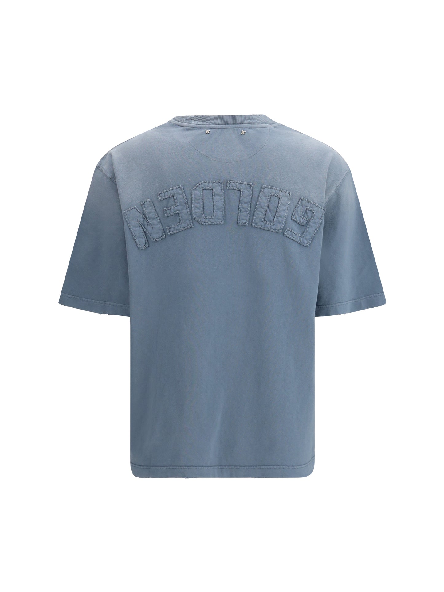 GOLDEN GOOSE T-shirt crewneck with logo patch