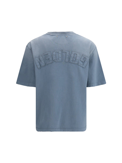 GOLDEN GOOSE T-shirt crewneck with logo patch