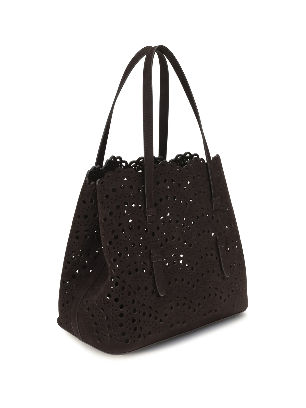 AlaïA Mina medium Handbag - Brun Fume