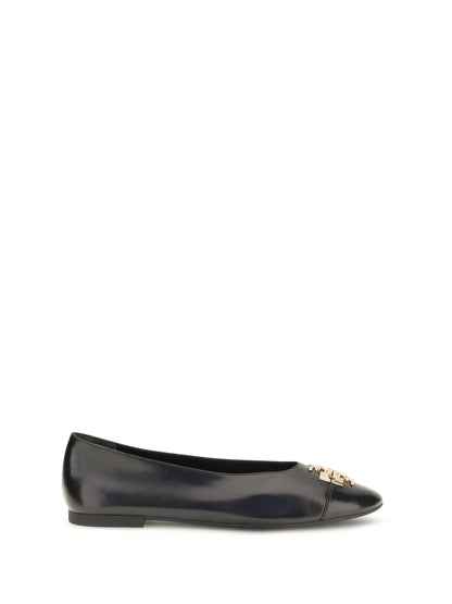 Tory Burch Charlie Ballerinas - Perfect Black / Gold