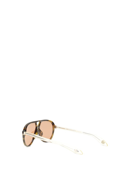 Alexander McQueen Navigator Sunglasses - Ebony/Gold